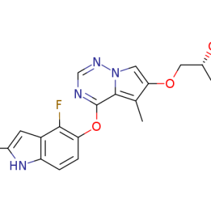 1-[[4-[(4-Fluoro-2-methyl-1H-indol-5-yl)oxy]-5-methylpyrrolo-[2