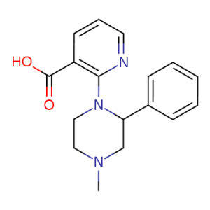 2-(4-Methyl-2-phenylpiperazin-1-yl)nicotinic acid