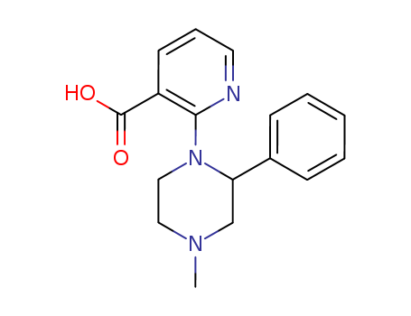 2-(4-Methyl-2-phenylpiperazin-1-yl)nicotinic acid